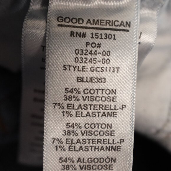 Good American Good Curve Skinny Jeans Size 6/28 Blue High Rise - Picture 11 of 11